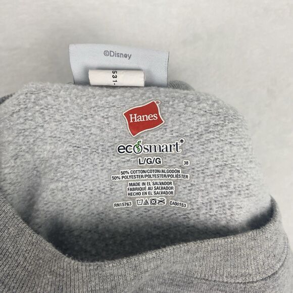 Disney 2019 Mickey and Friends Graphic Print Adult Large Gray Crewneck Pullover - Picture 6 of 6